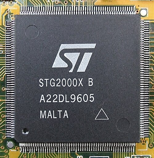 The STG2000X chip — the heart of the NV1 graphics card