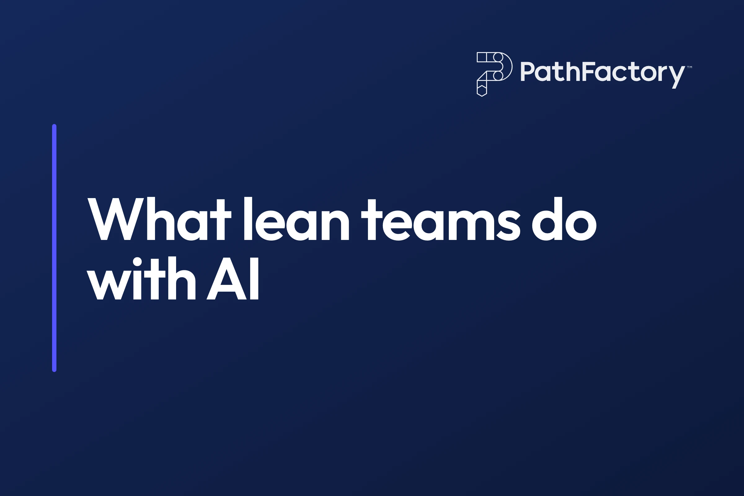 What Lean Marketing Teams Are Actually Doing With AI Right Now