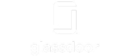 Glassdoor网站的白色标志