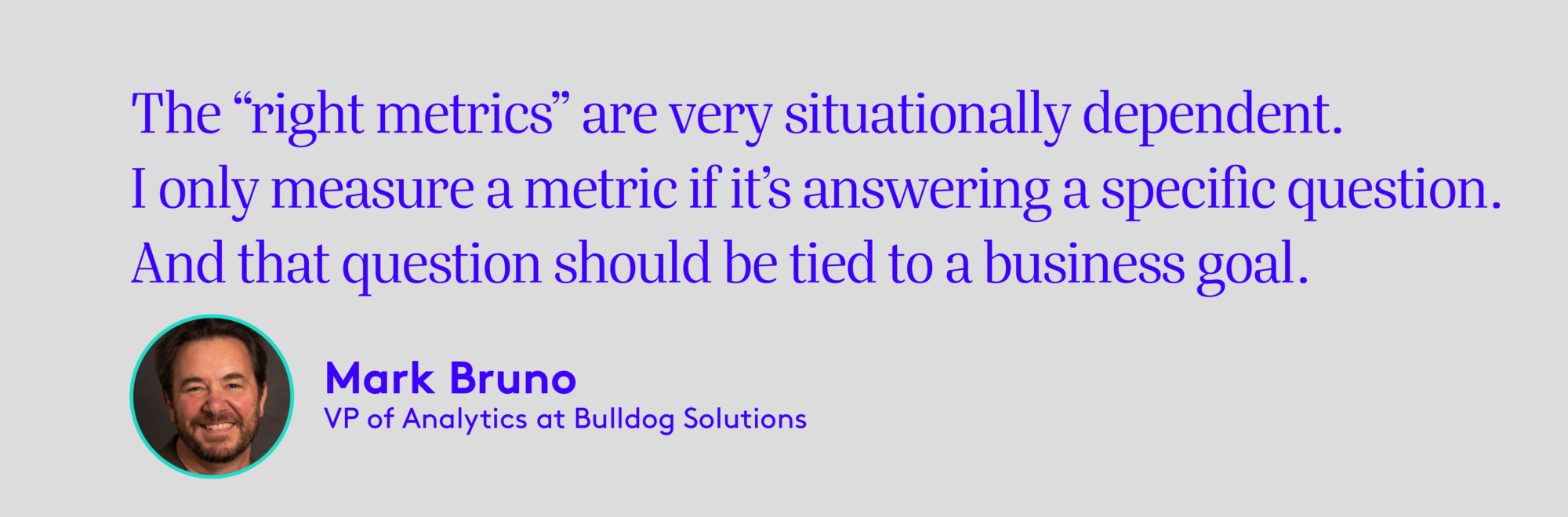 Image with picture of Mark Bruno, VP Analytics at Building Solutions