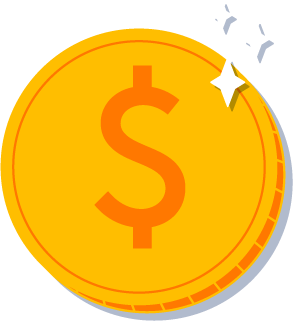 A shiny coin