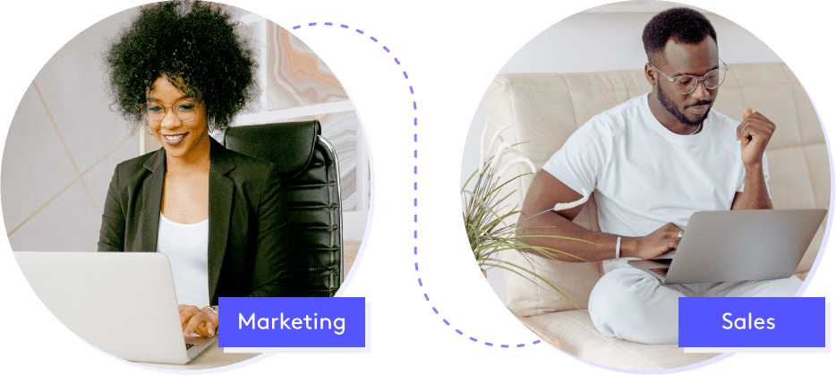 A marketer finally connecting to the sales team effectively