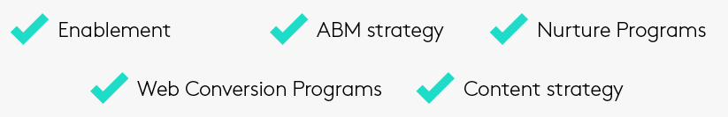 PathFactory providing unprecedented insights that help optimize your company’s: Enablement, ABM strategy, Nurture Programs, Web Conversion Programs, Content strategy