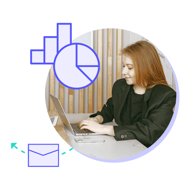 A visual of a sales rep.