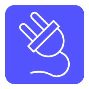 Plug and cord icon