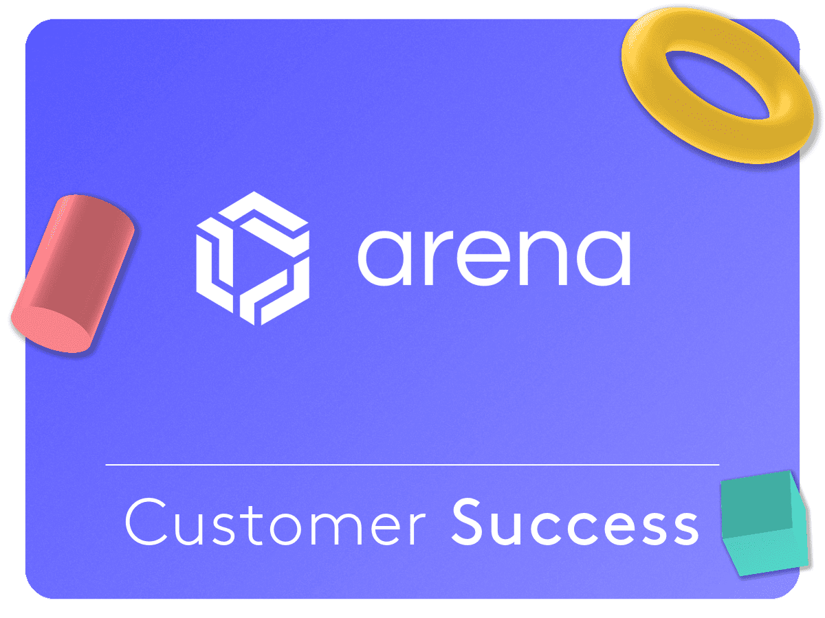 Arena Solutions logo on "Customer Success" thumbnail template