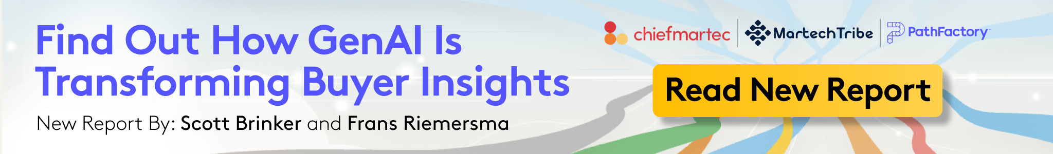 Banner promoting New Report about Gen AI and The Intent Driven Buyers Journey